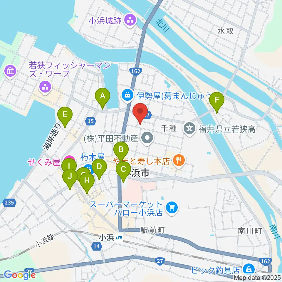 山川登美子記念館周辺のカフェ一覧地図
