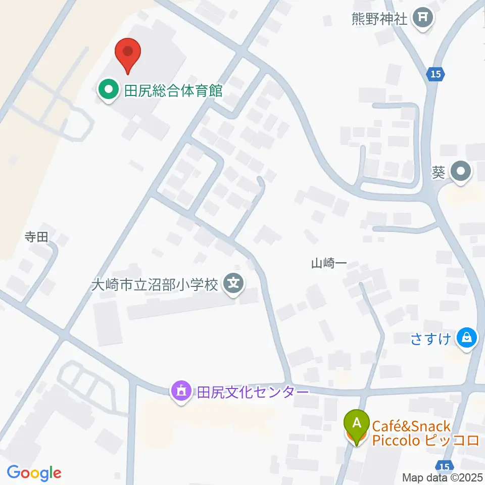 田尻総合体育館周辺のカフェ一覧地図