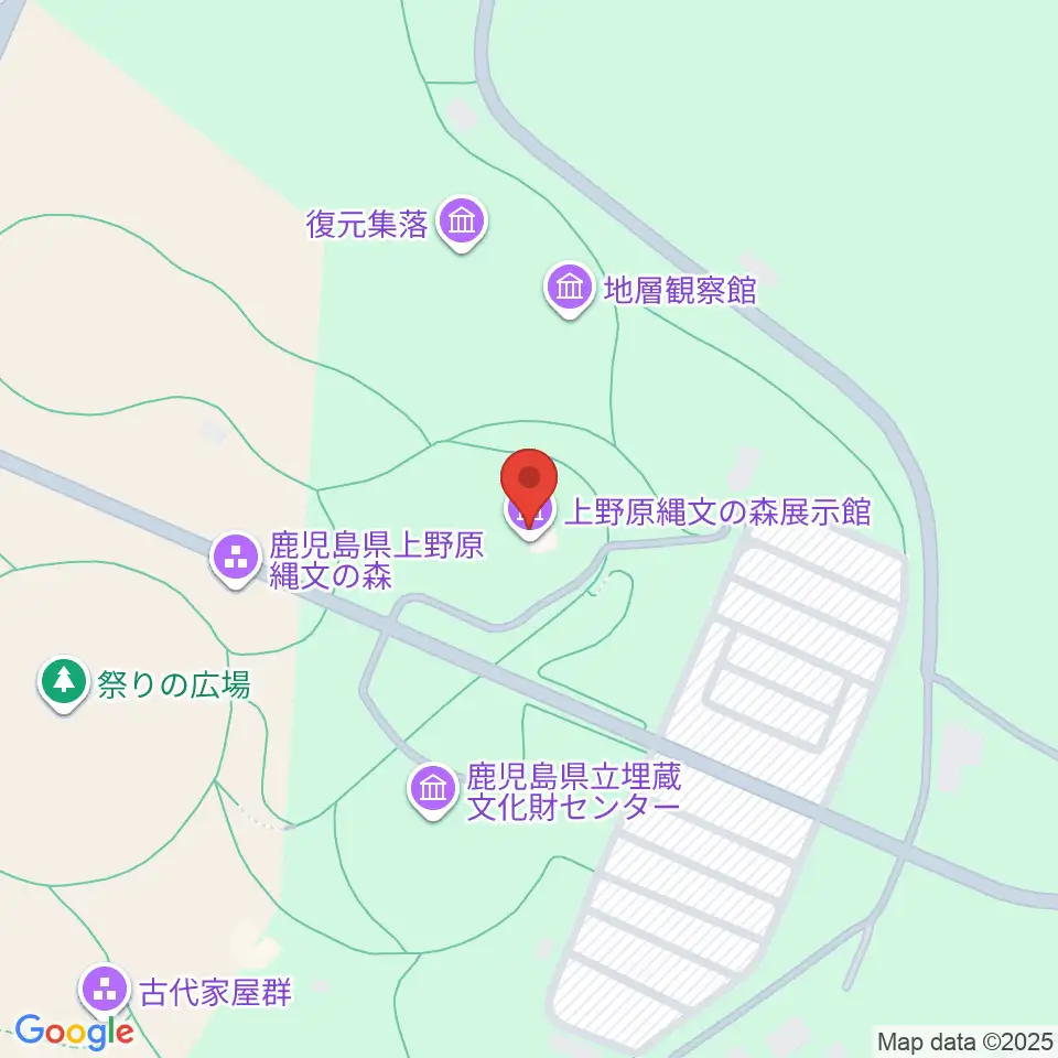 鹿児島県上野原縄文の森周辺のカフェ一覧地図