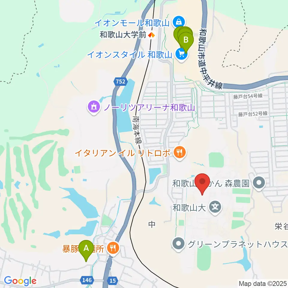 和歌山大学紀州経済史文化史研究所周辺のカフェ一覧地図