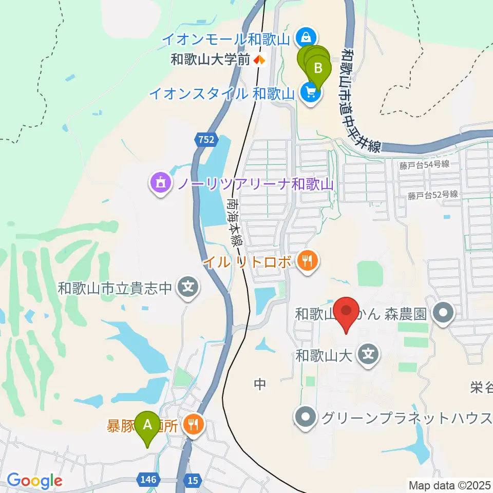 和歌山大学紀州経済史文化史研究所周辺のカフェ一覧地図