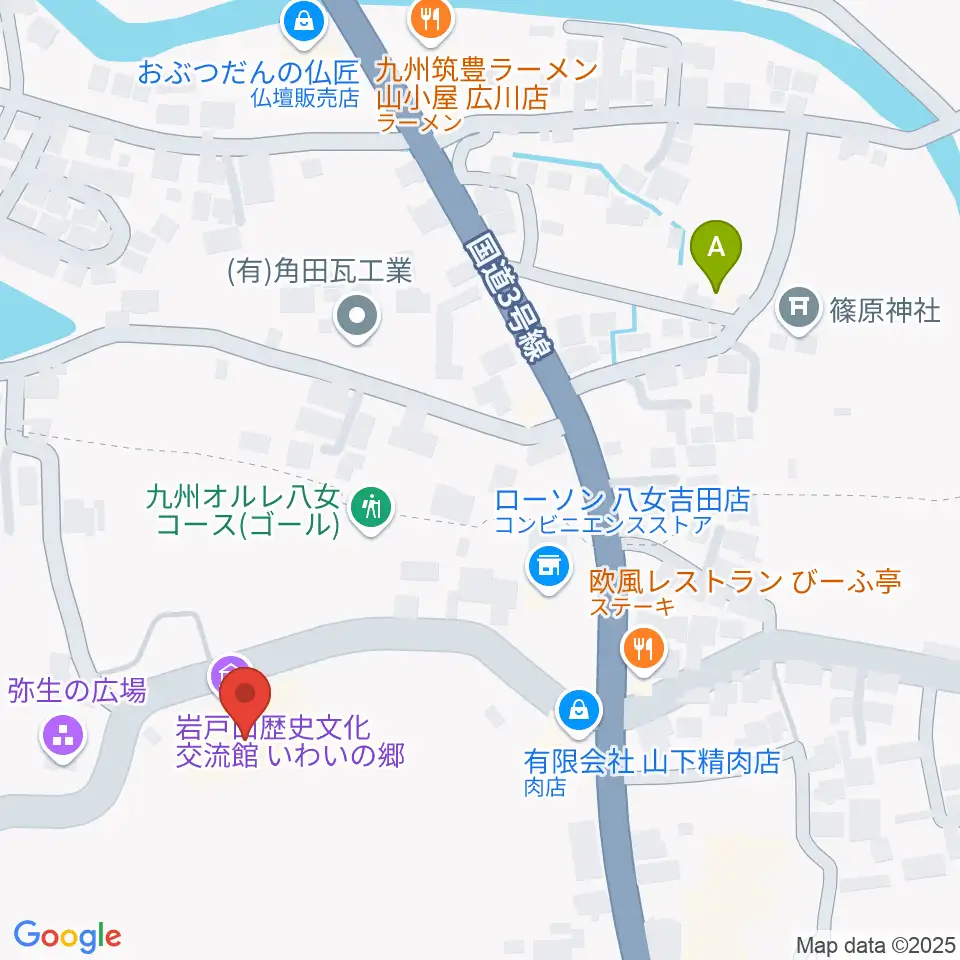岩戸山歴史文化交流館 いわいの郷周辺のカフェ一覧地図
