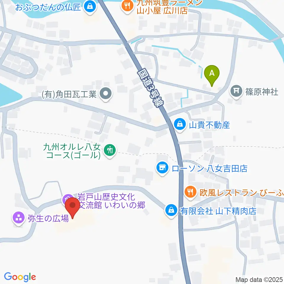 岩戸山歴史文化交流館 いわいの郷周辺のカフェ一覧地図