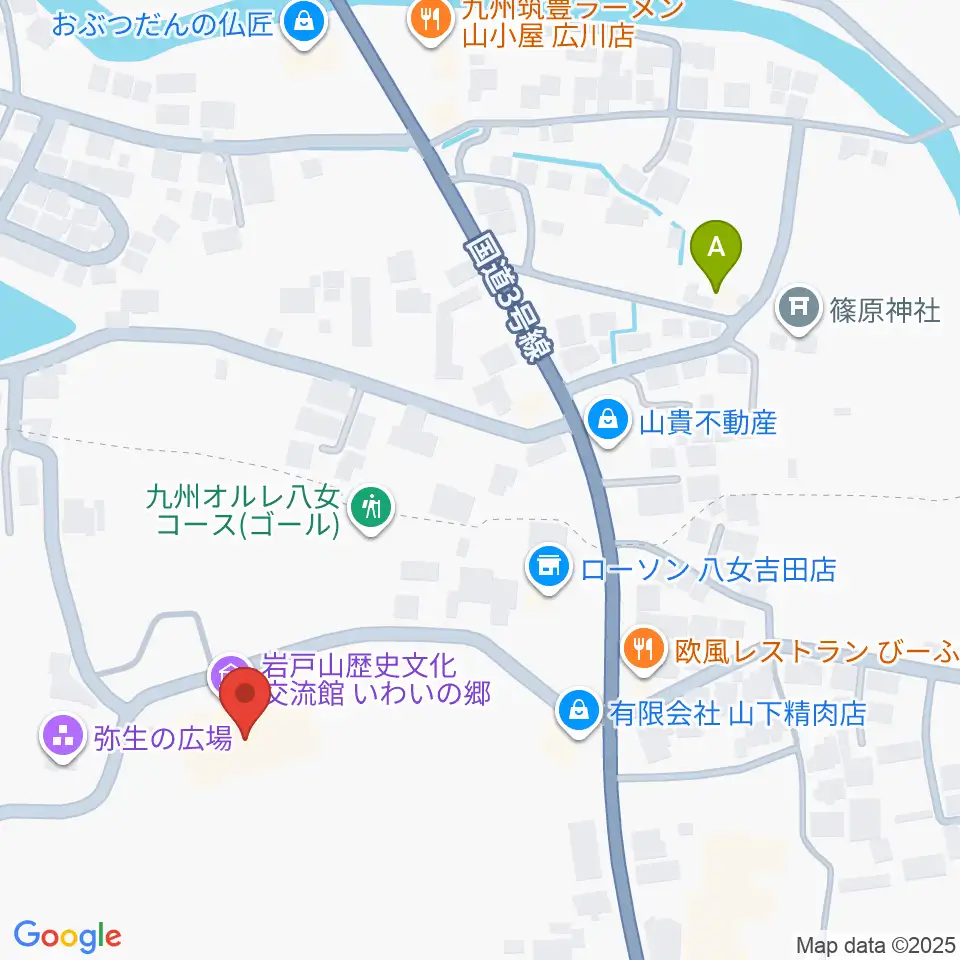 岩戸山歴史文化交流館 いわいの郷周辺のカフェ一覧地図