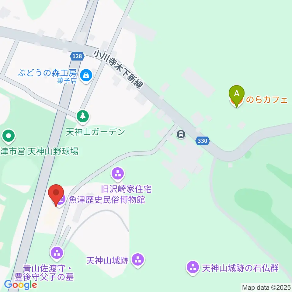 魚津歴史民俗博物館周辺のカフェ一覧地図