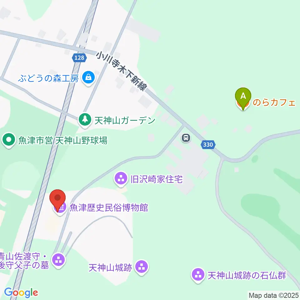 魚津歴史民俗博物館周辺のカフェ一覧地図