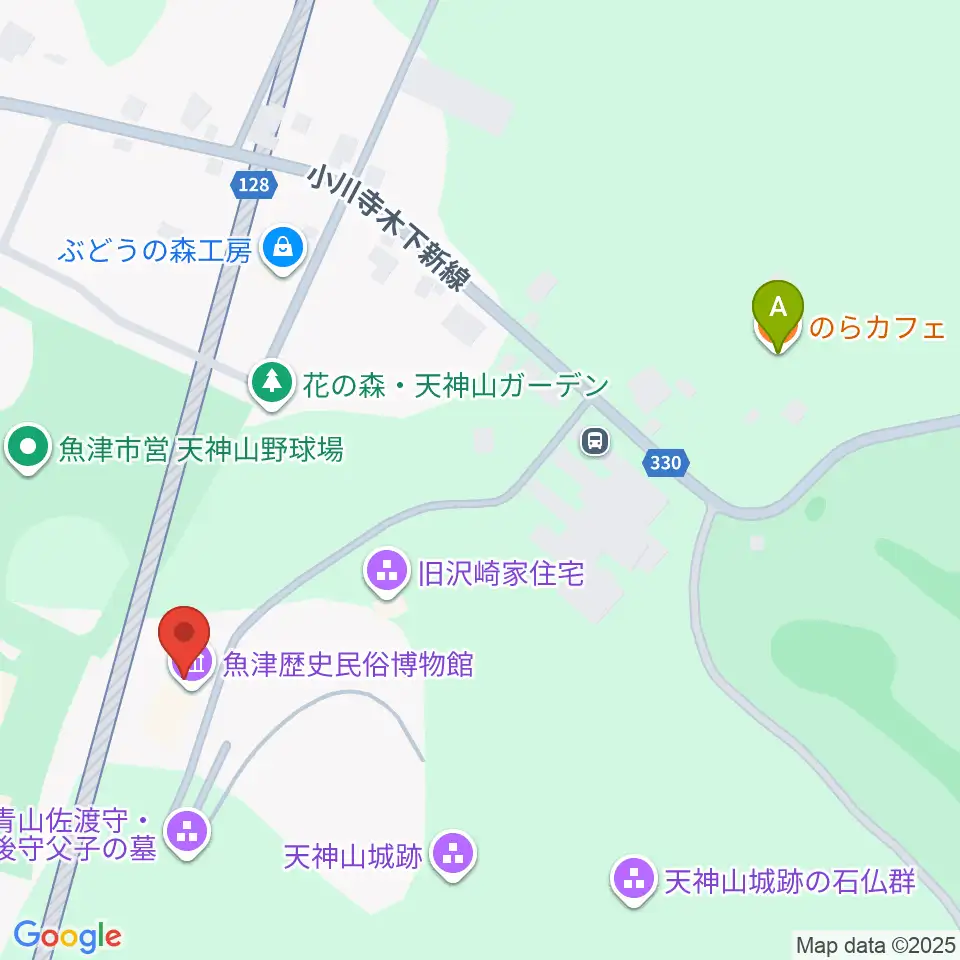魚津歴史民俗博物館周辺のカフェ一覧地図