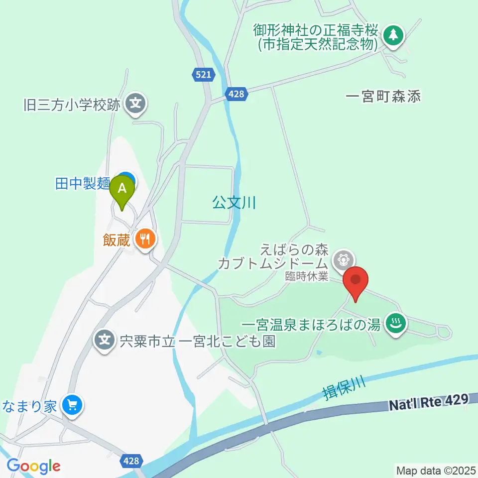 宍粟市歴史資料館周辺のカフェ一覧地図