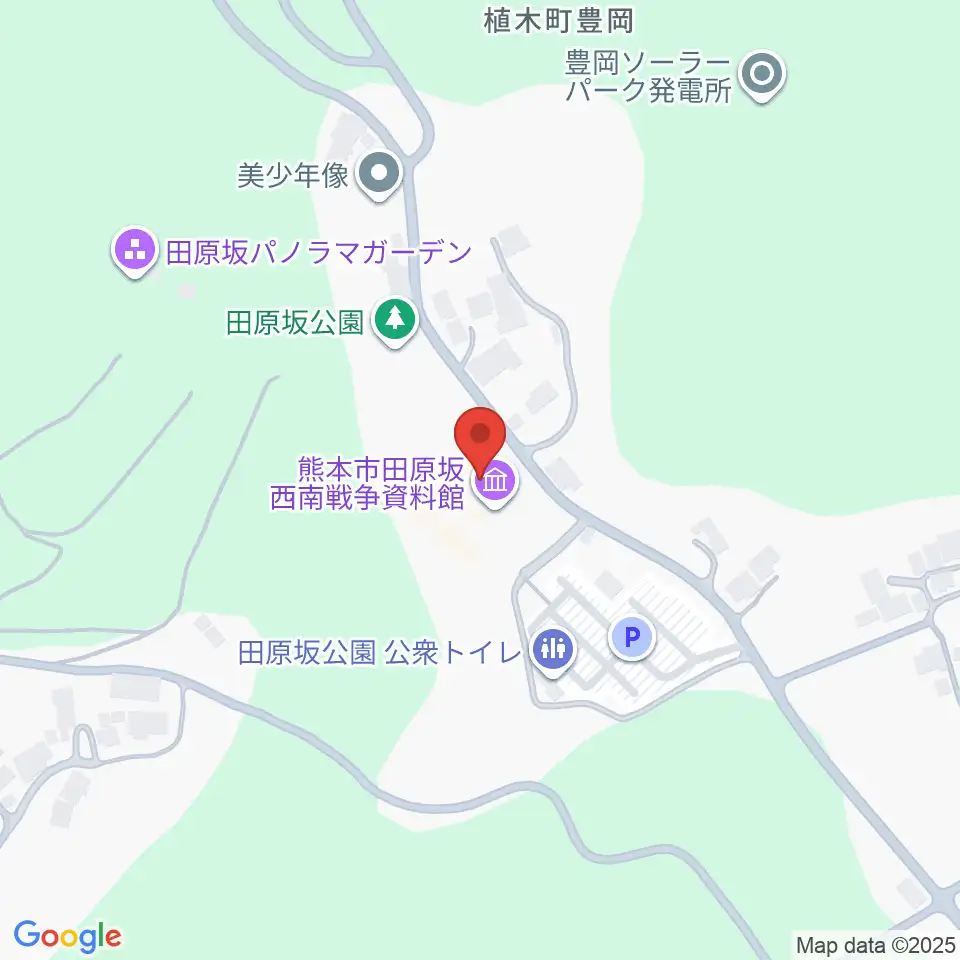 熊本市田原坂西南戦争資料館周辺のカフェ一覧地図