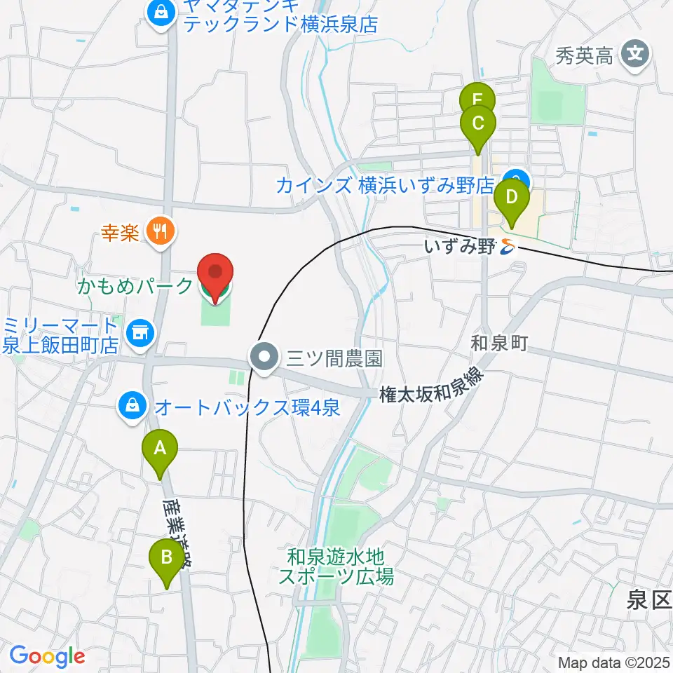 かもめパーク周辺のカフェ一覧地図