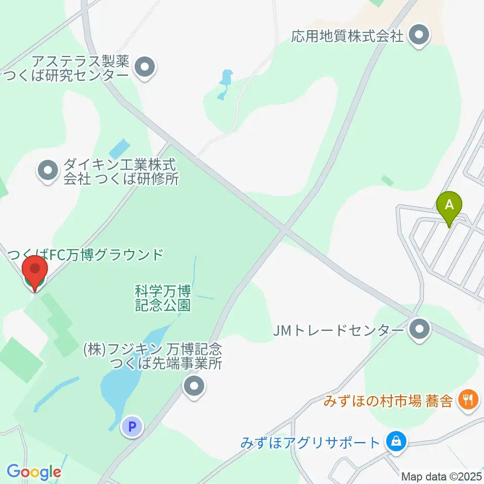 つくばFC万博グラウンド周辺のカフェ一覧地図
