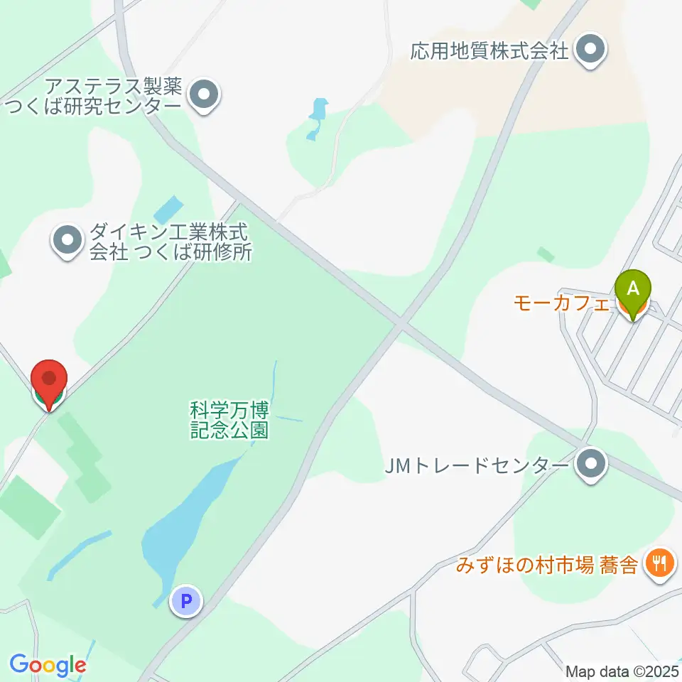 つくばFC万博グラウンド周辺のカフェ一覧地図