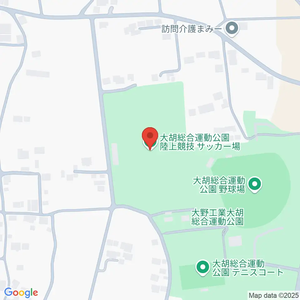 大野工業大胡総合運動公園陸上競技・サッカー場周辺のカフェ一覧地図