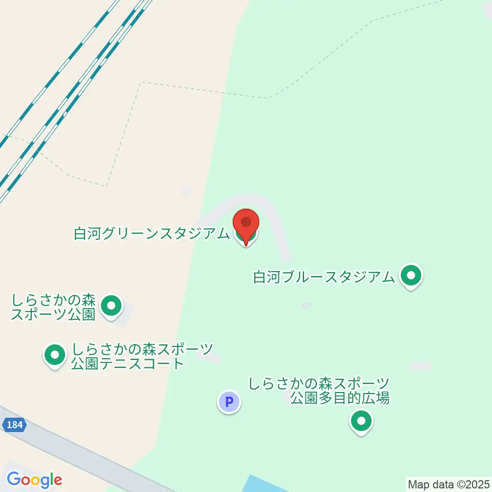 白河グリーンスタジアム周辺のカフェ一覧地図