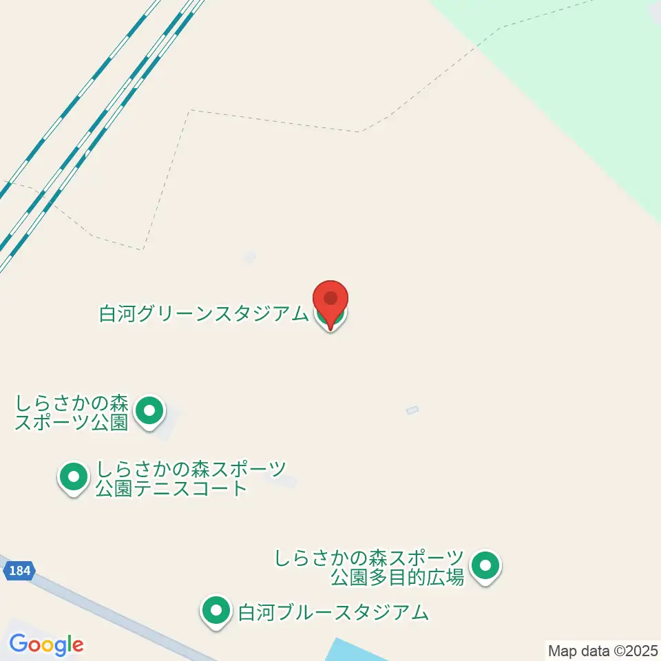 白河グリーンスタジアム周辺のカフェ一覧地図