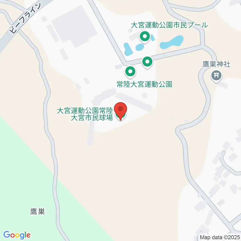 大宮市民球場周辺のカフェ一覧地図