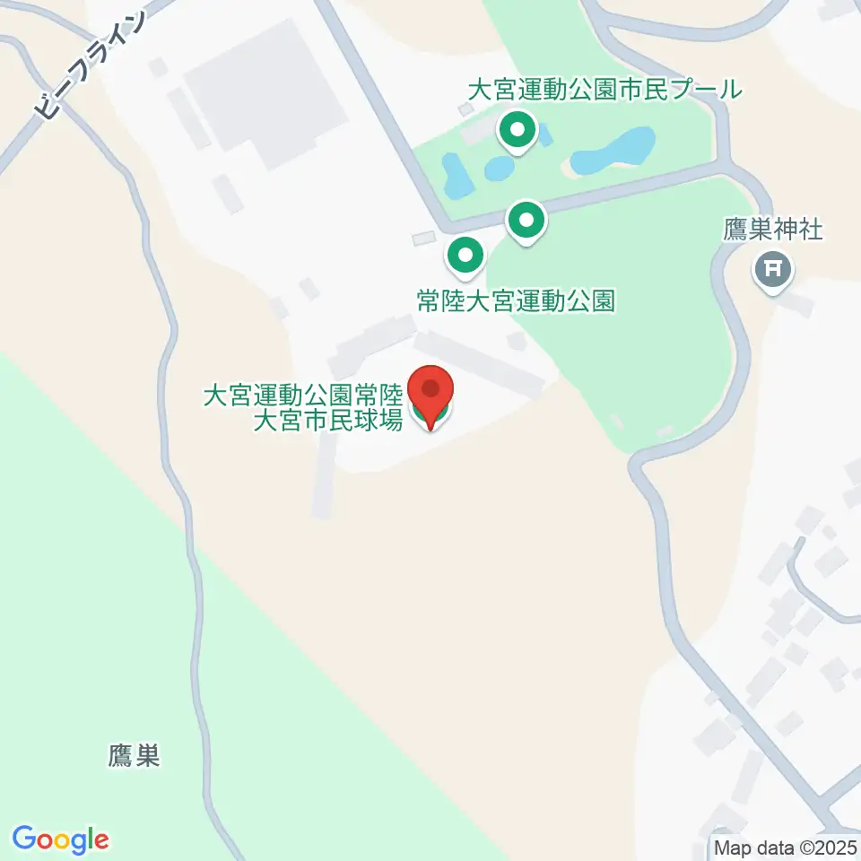 大宮市民球場周辺のカフェ一覧地図