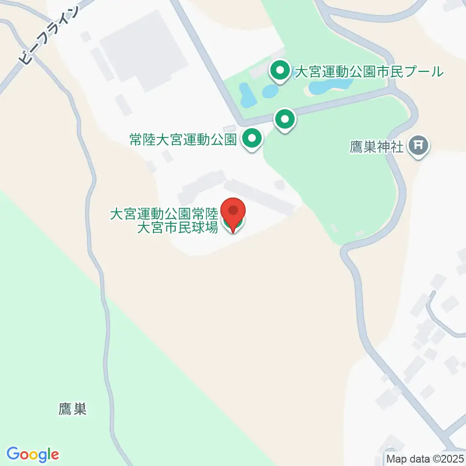 大宮市民球場周辺のカフェ一覧地図