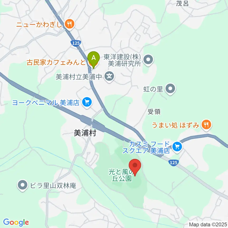 晴天スタジアム美浦周辺のカフェ一覧地図