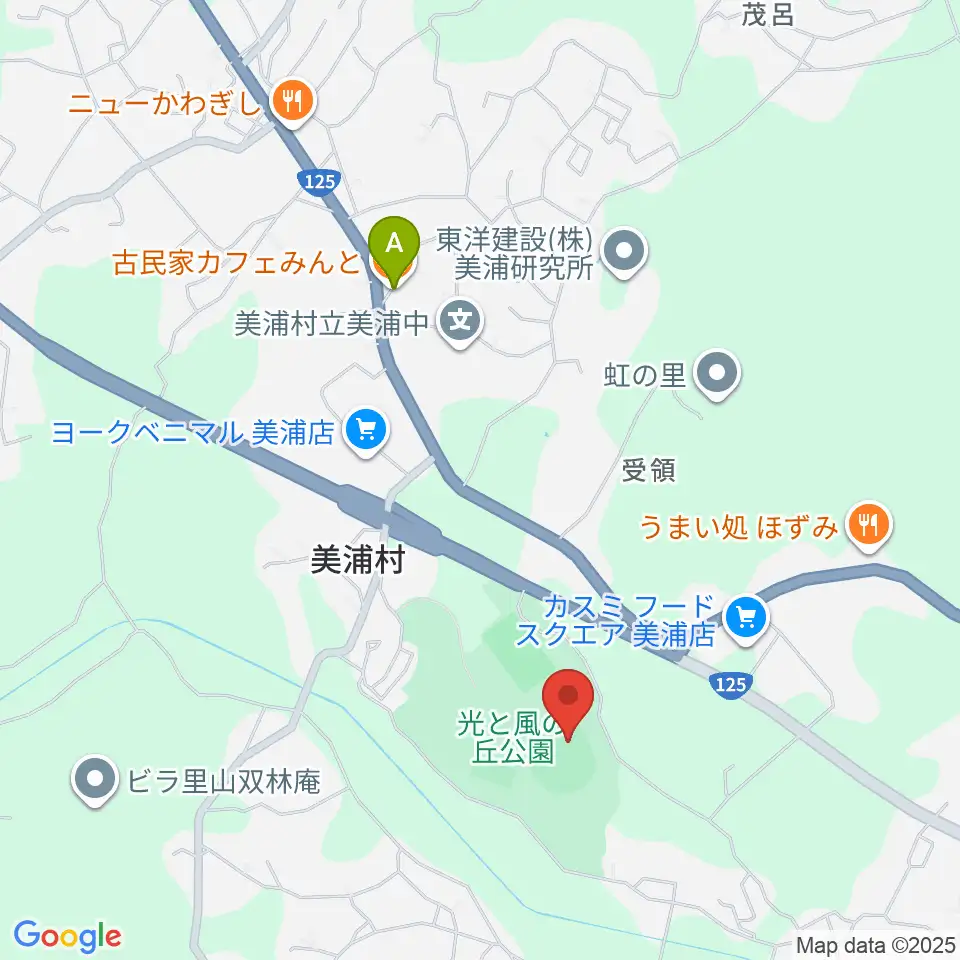 晴天スタジアム美浦周辺のカフェ一覧地図