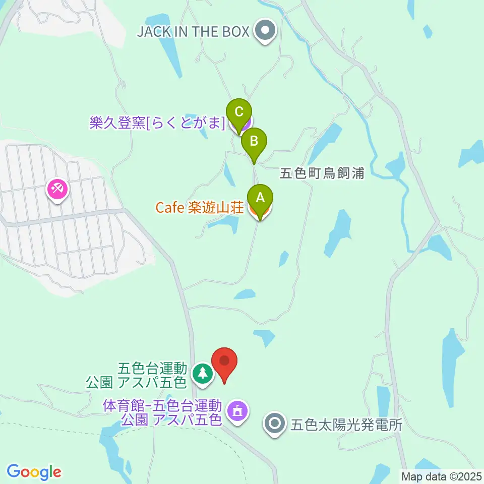 アスパ五色グラウンド周辺のカフェ一覧地図