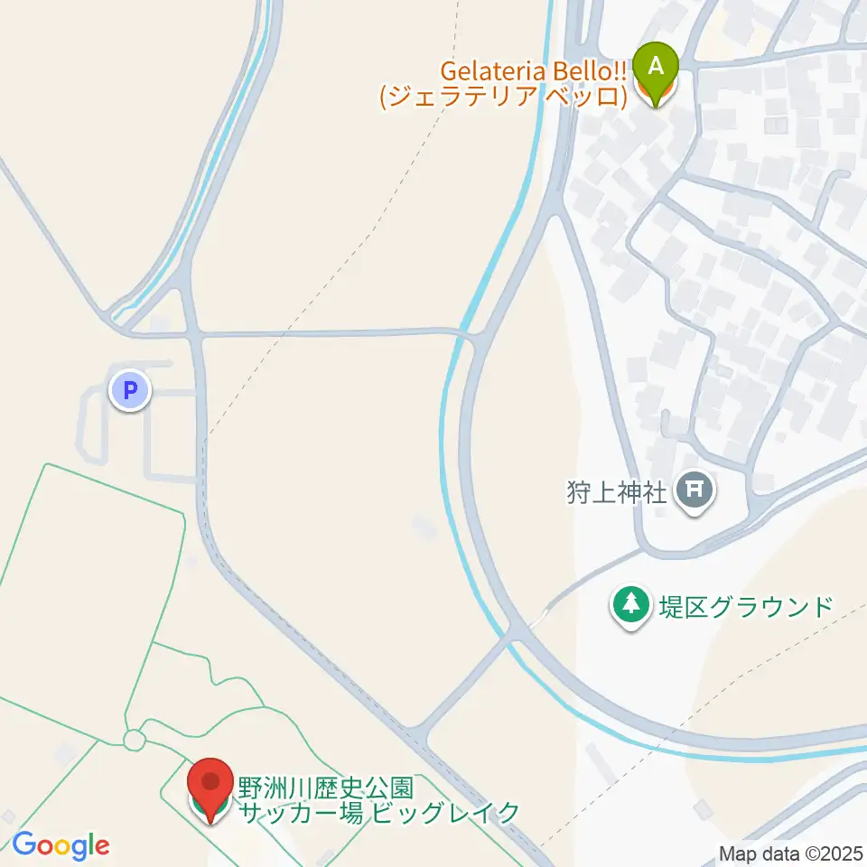 野洲川歴史公園サッカー場ビッグレイク周辺のカフェ一覧地図