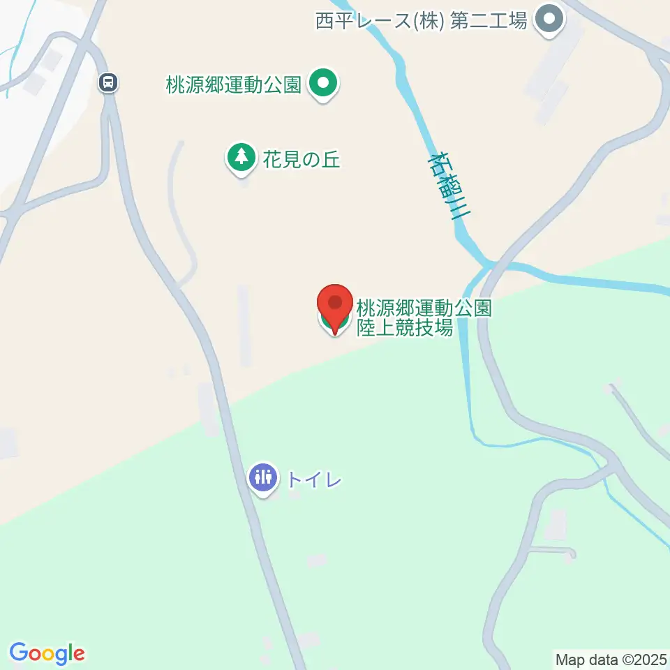 桃源郷運動公園陸上競技場周辺のカフェ一覧地図