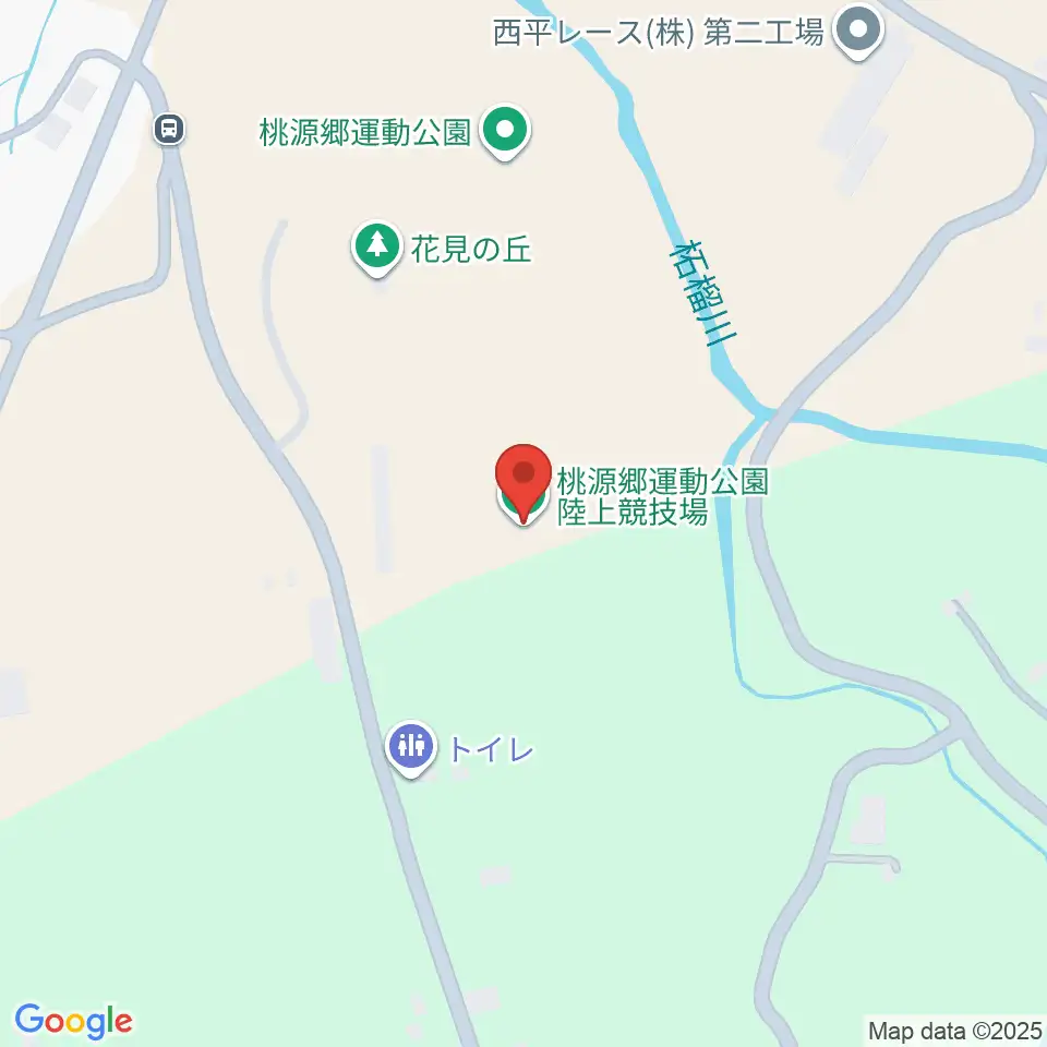 桃源郷運動公園陸上競技場周辺のカフェ一覧地図