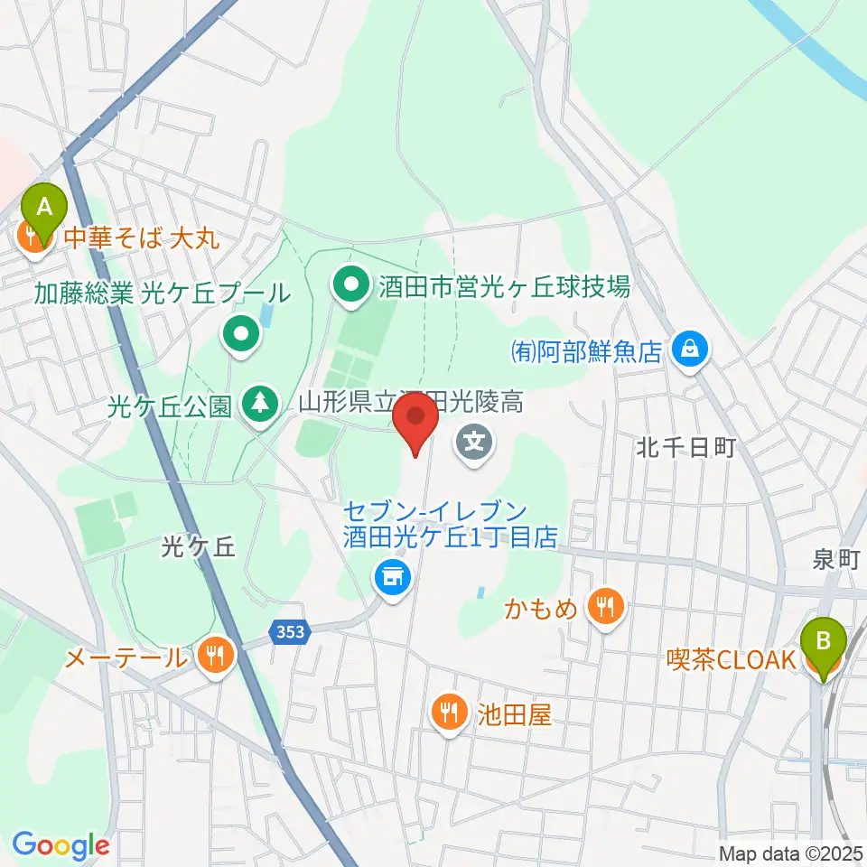 電機鉄工武道館周辺のカフェ一覧地図