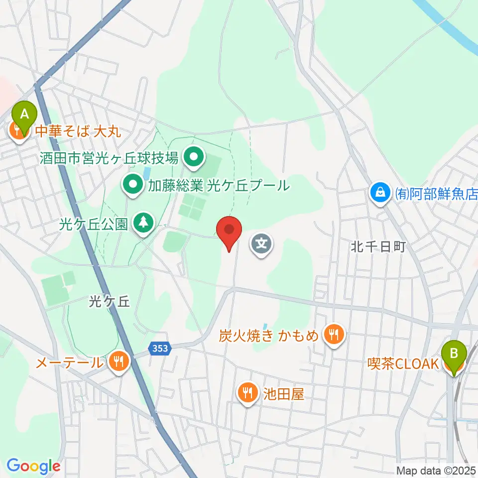 電機鉄工武道館周辺のカフェ一覧地図
