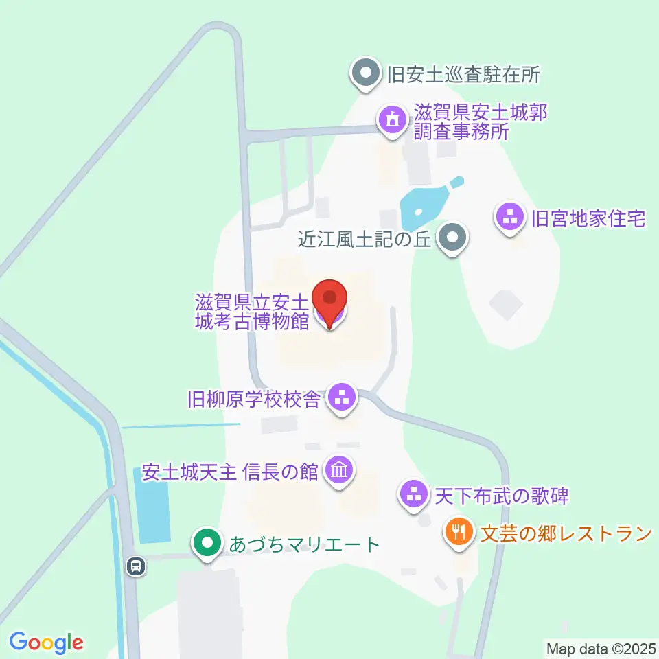 滋賀県立安土城考古博物館周辺のカフェ一覧地図