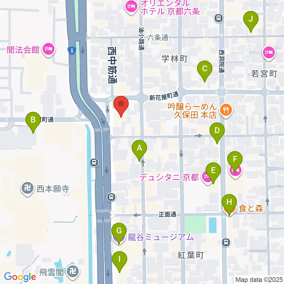 風俗博物館周辺のカフェ一覧地図