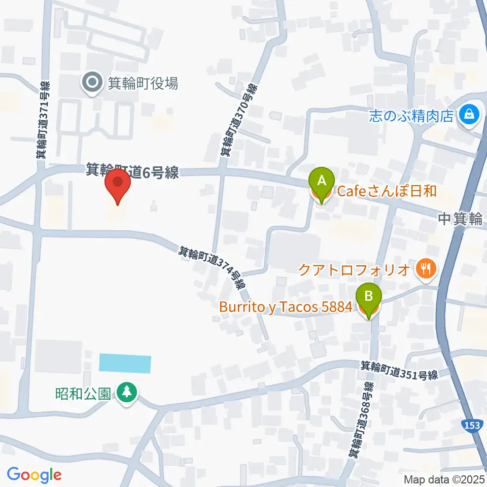 箕輪町郷土博物館周辺のカフェ一覧地図