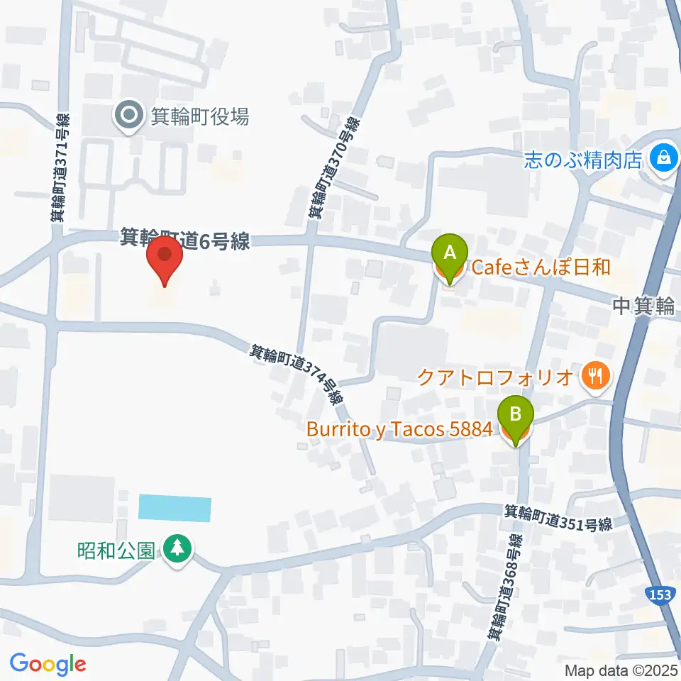 箕輪町郷土博物館周辺のカフェ一覧地図