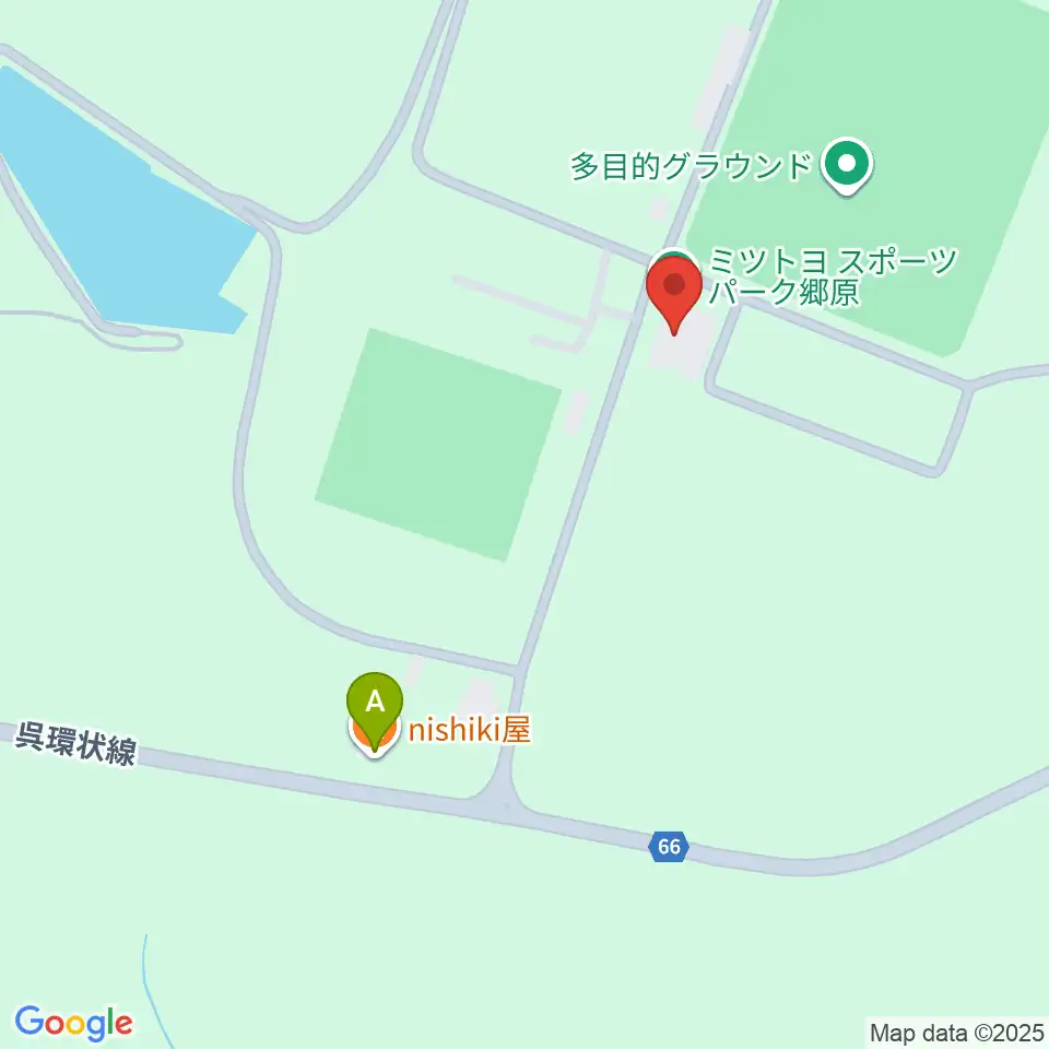 呉市総合スポーツセンター陸上競技場周辺のカフェ一覧地図