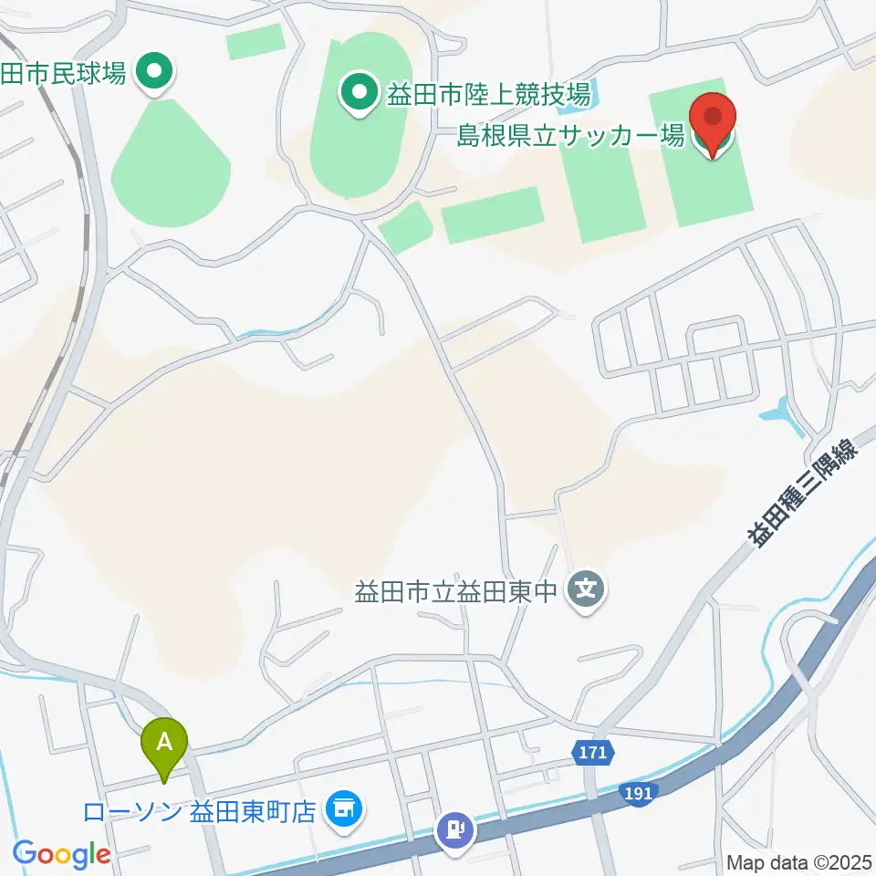 島根県立サッカー場周辺のカフェ一覧地図