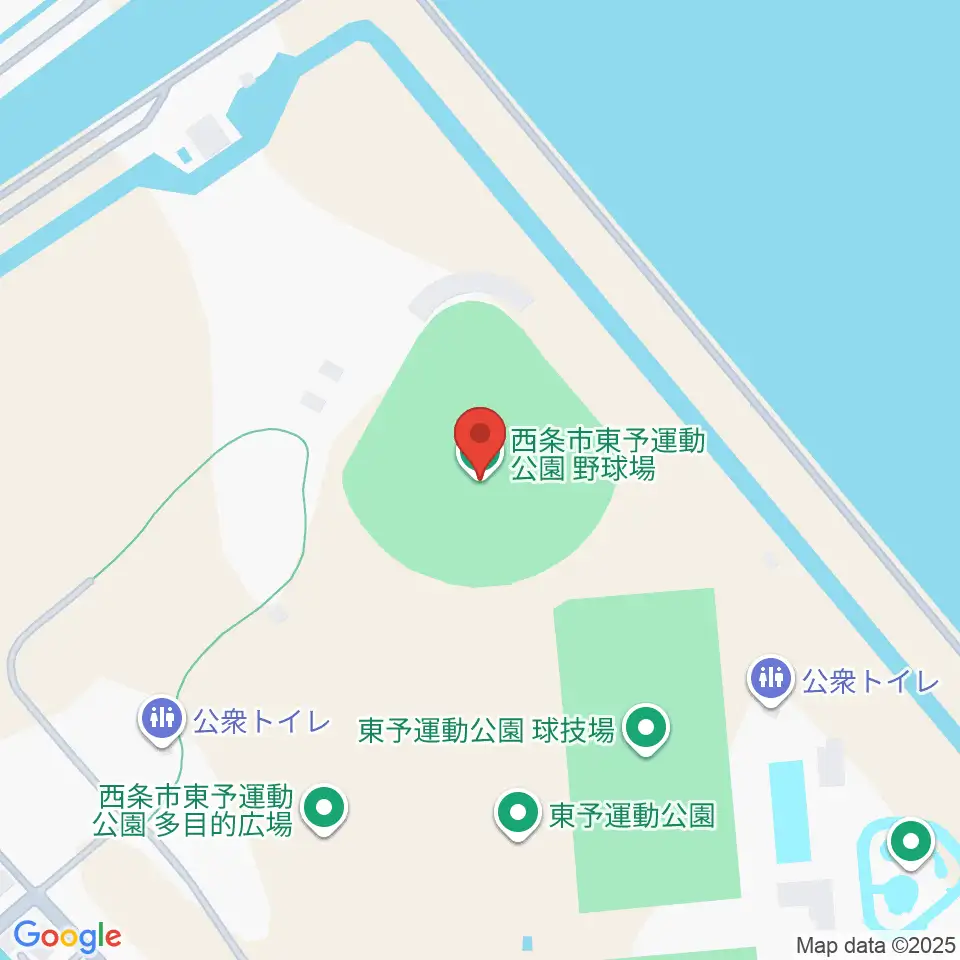 西条市東予運動公園野球場周辺のカフェ一覧地図