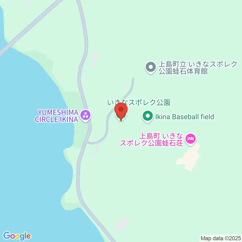 上島町いきなスポレク公園野球場周辺のカフェ一覧地図
