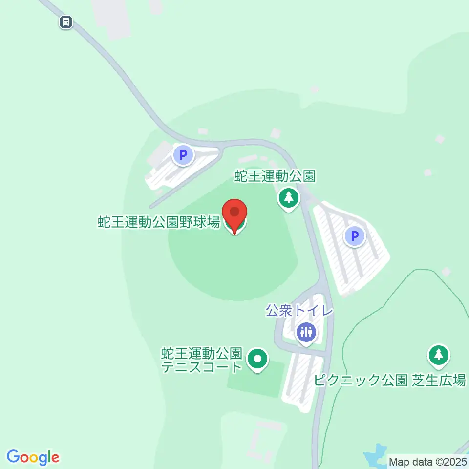 蛇王運動公園野球場周辺のカフェ一覧地図