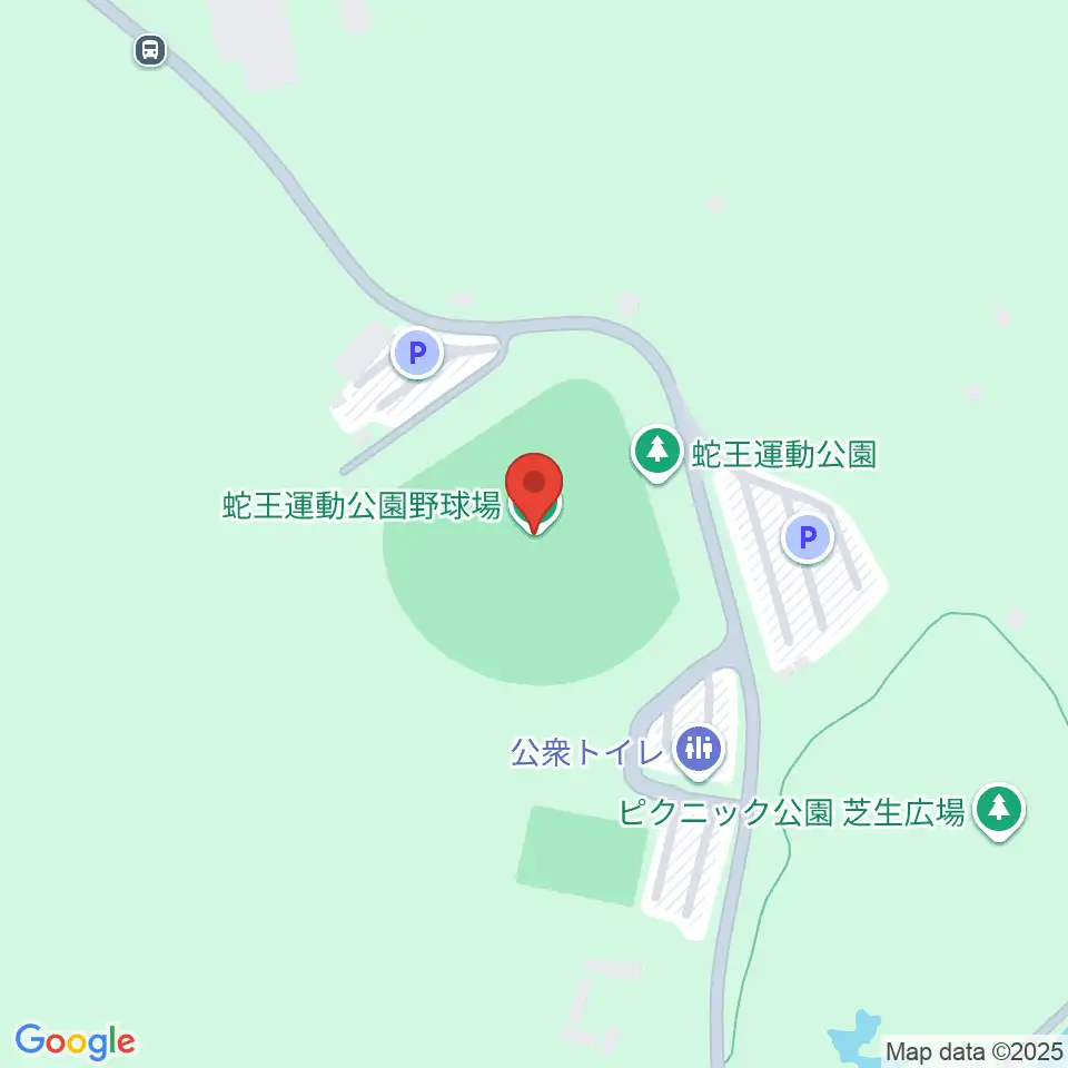 蛇王運動公園野球場周辺のカフェ一覧地図