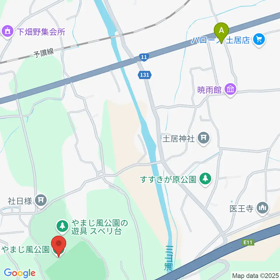 やまじ風公園多目的グラウンド周辺のカフェ一覧地図
