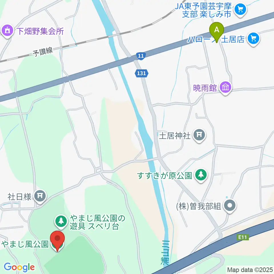 やまじ風公園多目的グラウンド周辺のカフェ一覧地図