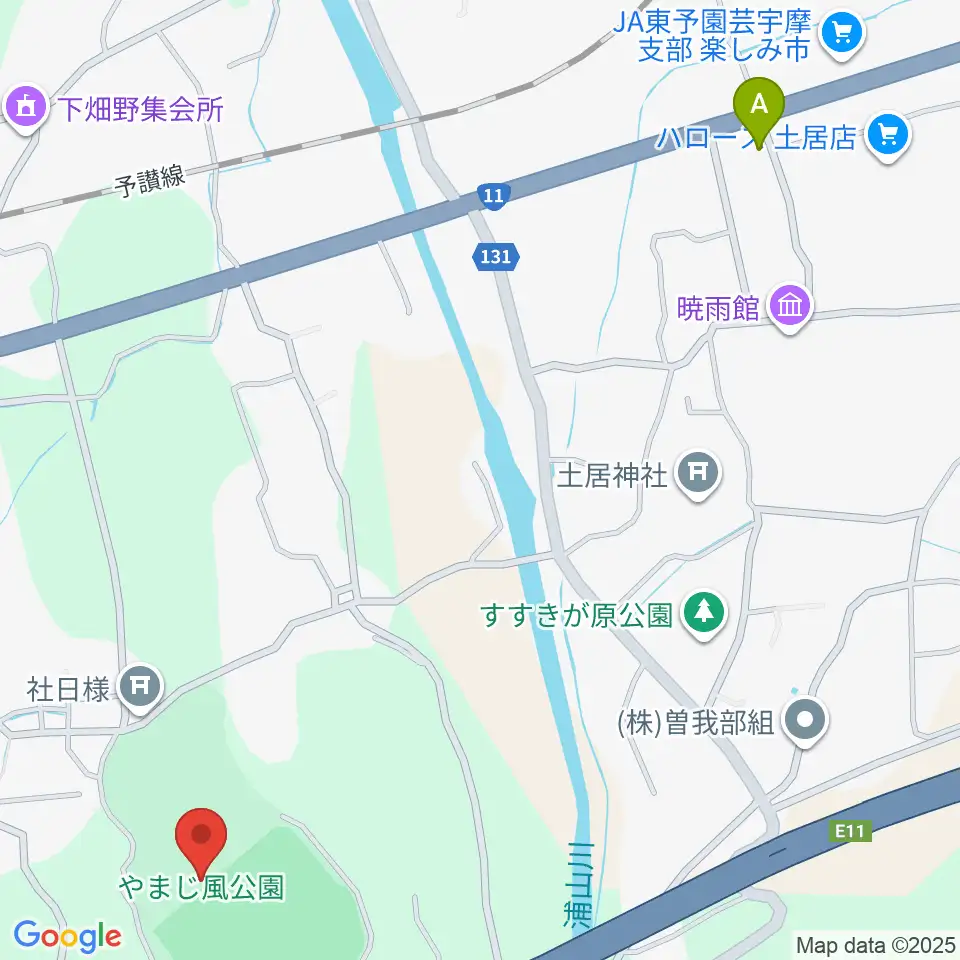 やまじ風公園多目的グラウンド周辺のカフェ一覧地図
