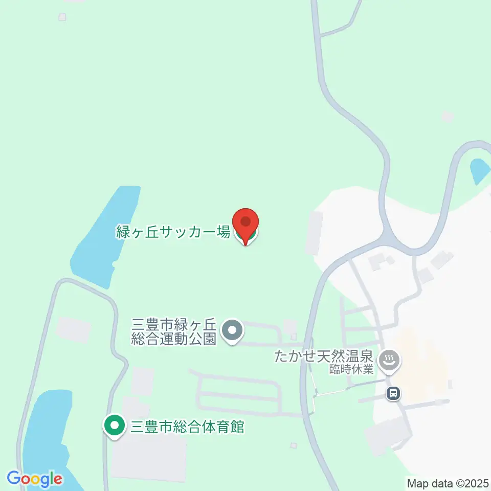 三豊市緑ヶ丘総合運動公園サッカー場周辺のカフェ一覧地図