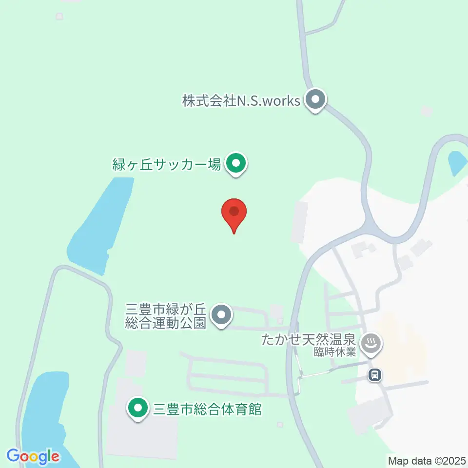 三豊市緑ヶ丘総合運動公園サッカー場周辺のカフェ一覧地図
