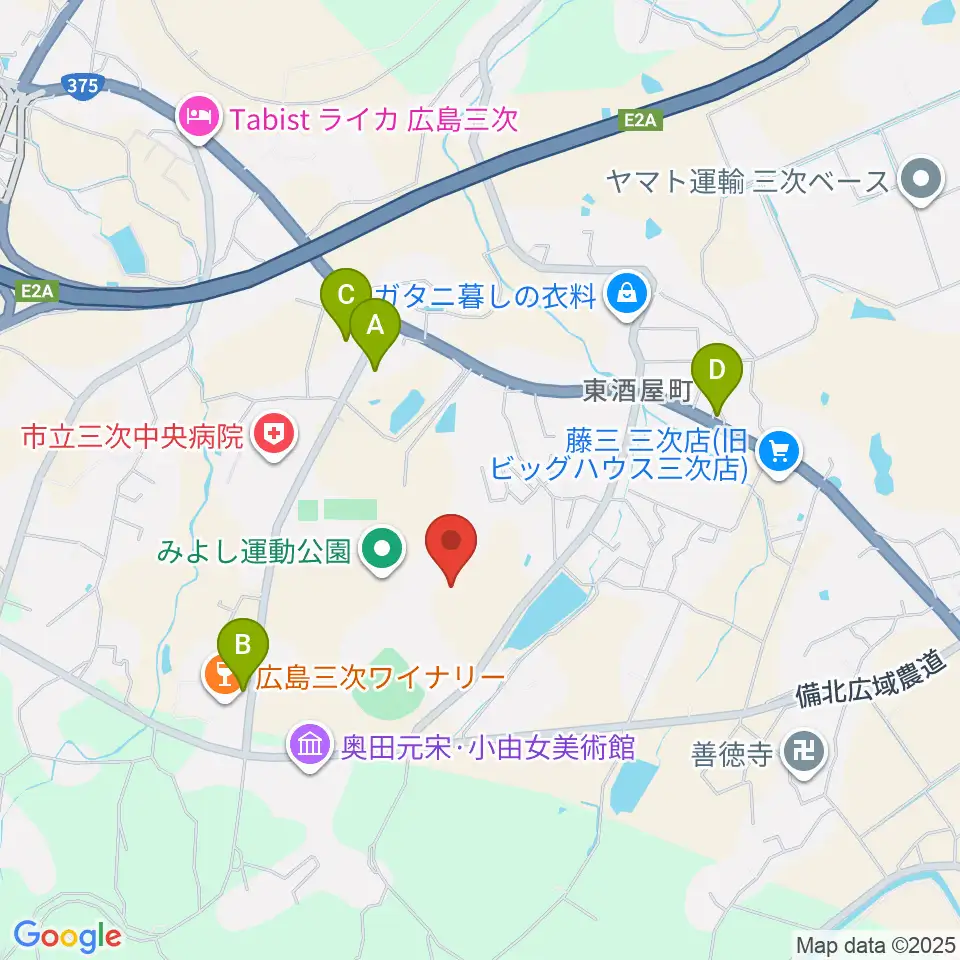 みよし運動公園陸上競技場周辺のカフェ一覧地図