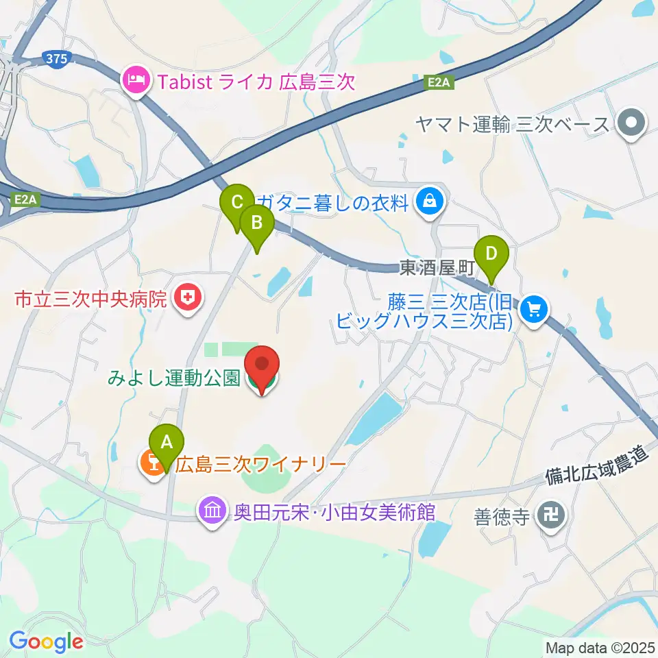 みよし運動公園運動広場周辺のカフェ一覧地図
