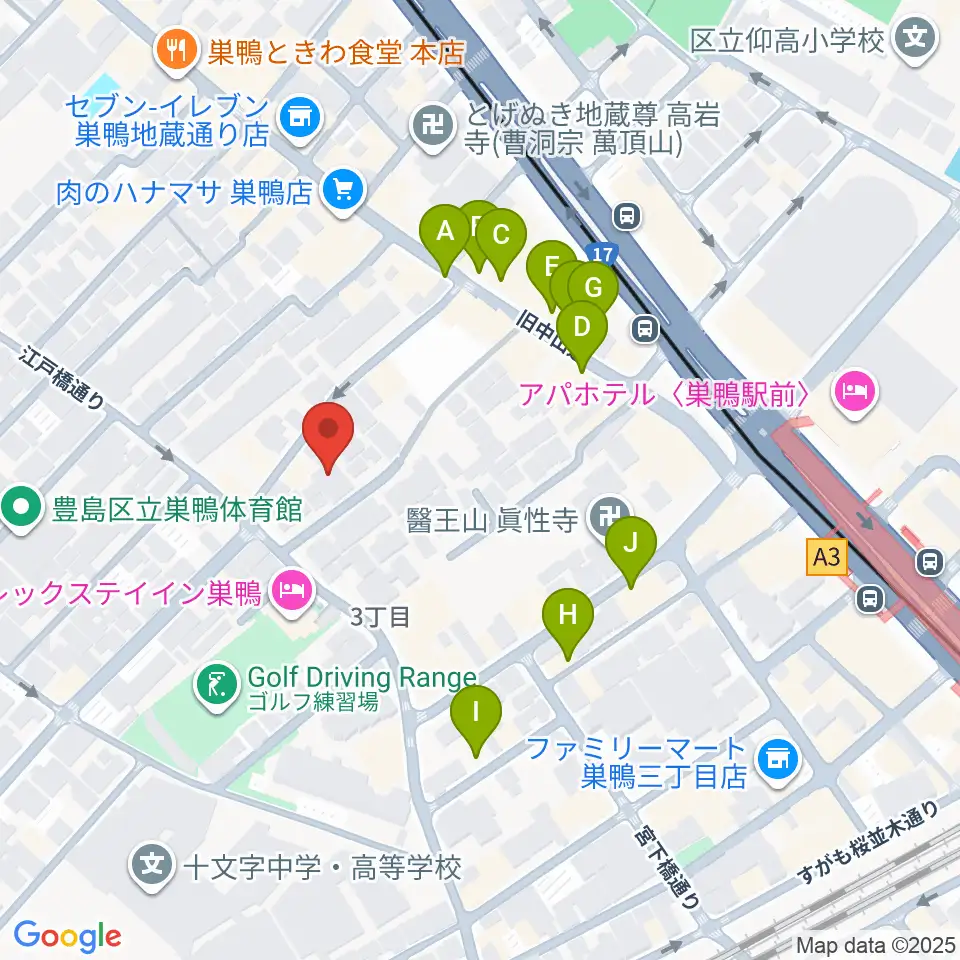 ホワイトロードスタジオ周辺のカフェ一覧地図