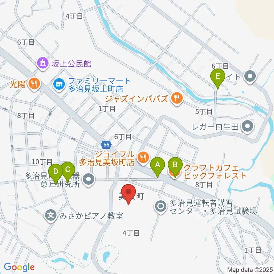 TYK球場周辺のカフェ一覧地図