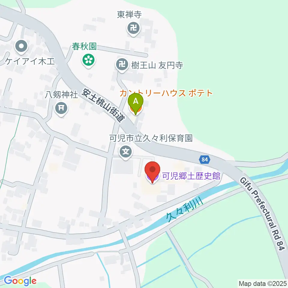 可児郷土歴史館周辺のカフェ一覧地図